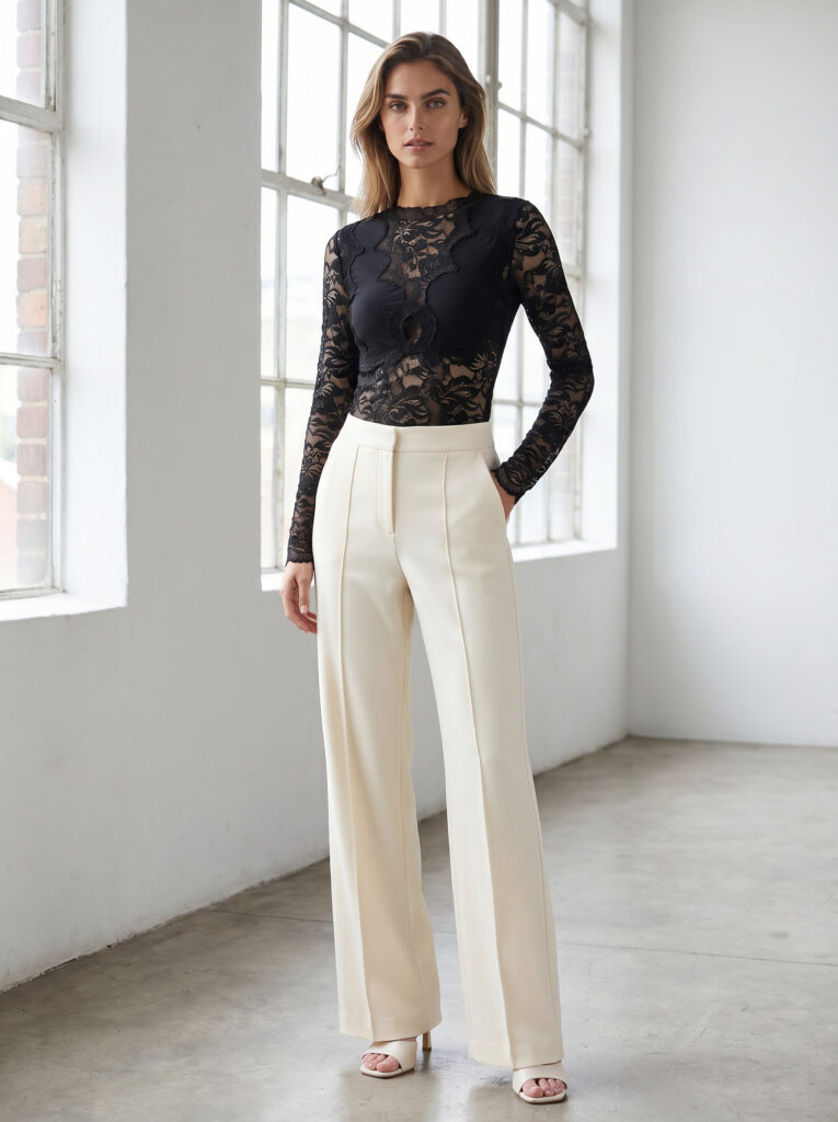 Lucy pants off white
