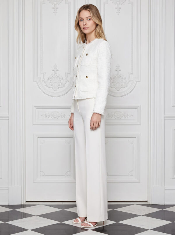 Alexandra tweed jacket white