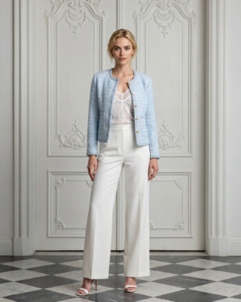 Alexa tweed jacket Light Blue