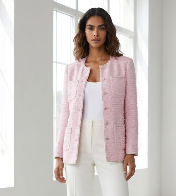 Elise tweed jacket Pink