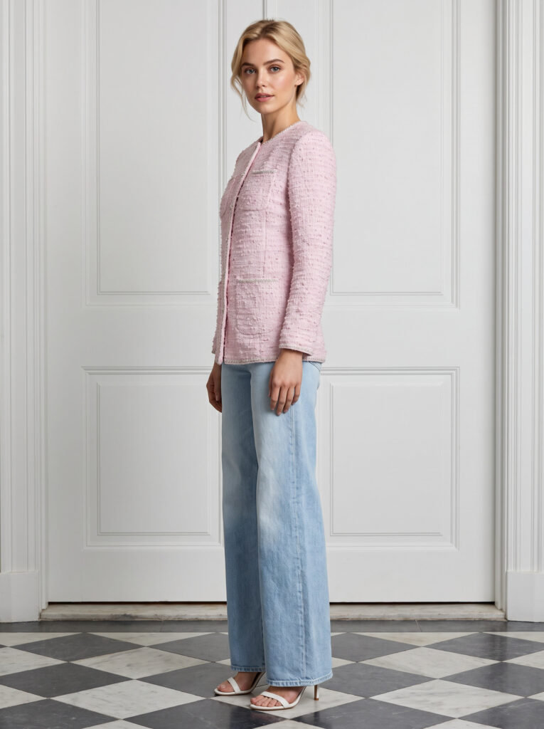 Elise tweed jacket Pink