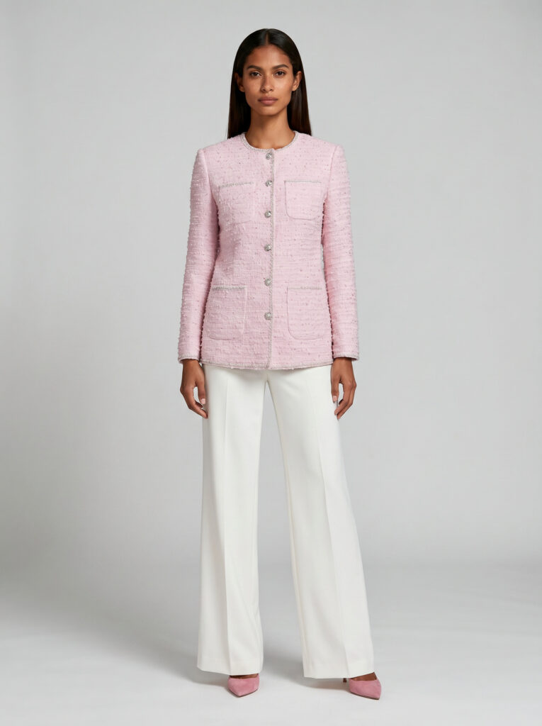 Elise tweed jacket Pink