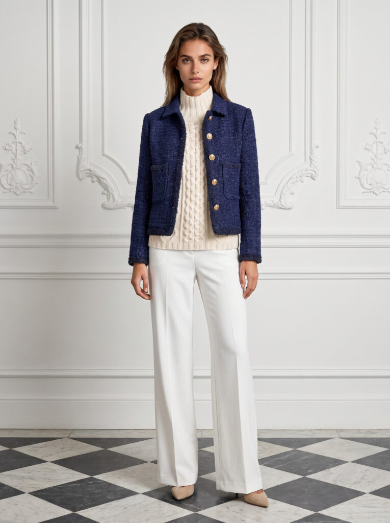 Madison tweed jacket Navy