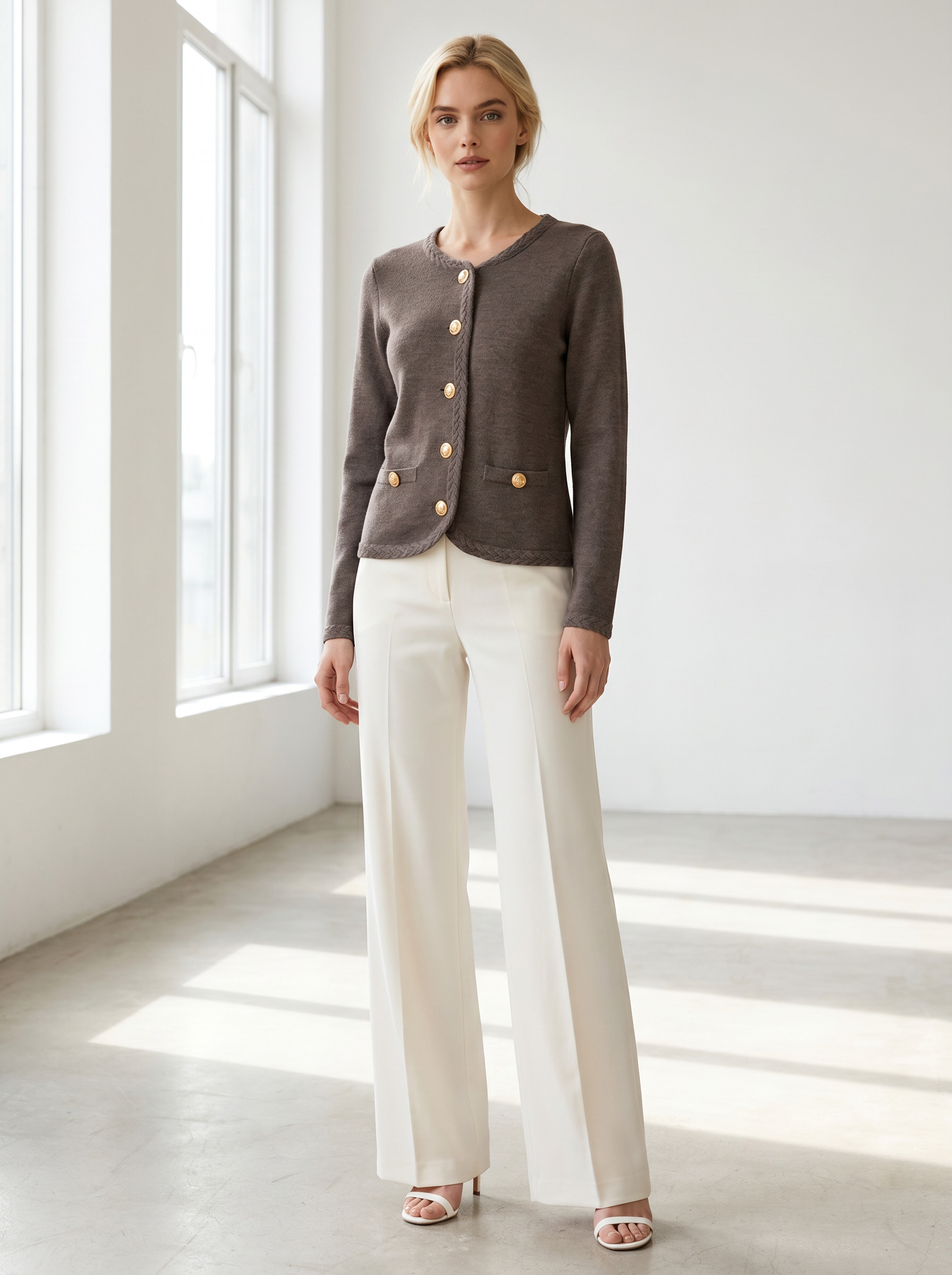 Reese cardigan Taupe