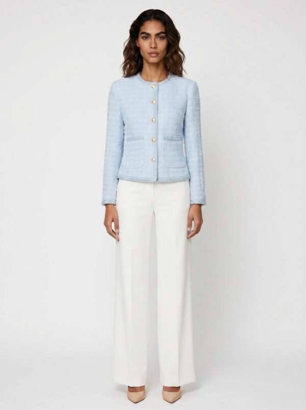 Alexa tweed jacket Light Blue