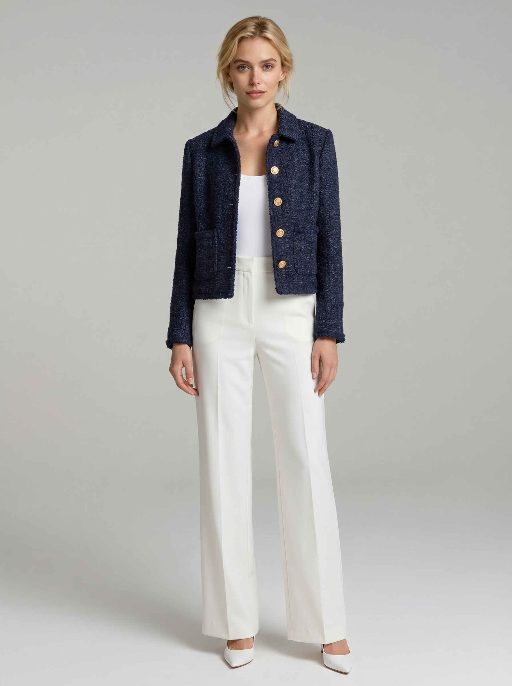 Madison tweed jacket Navy Blue