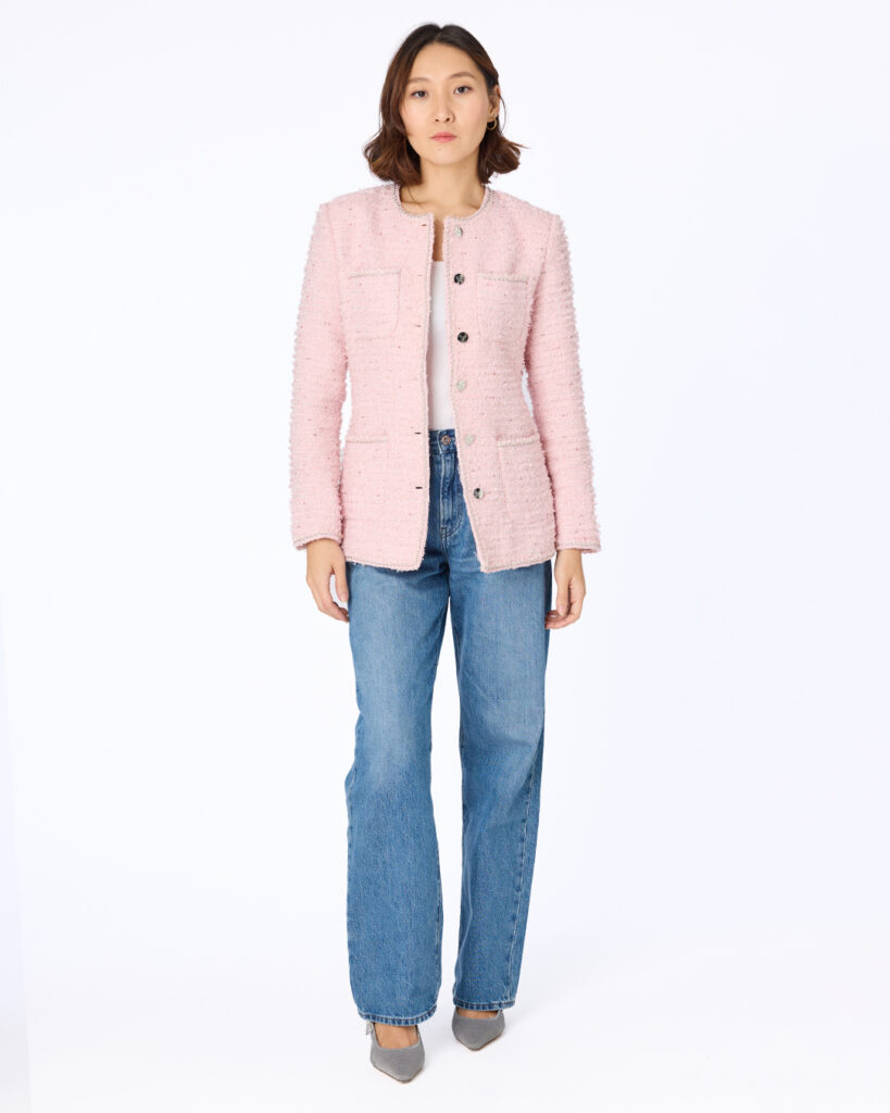 Elise tweed jacket Pink