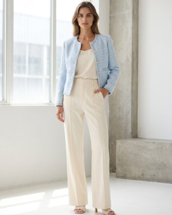 Alexa tweed jacket Light Blue