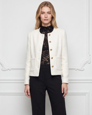 Alexa tweed jacket White