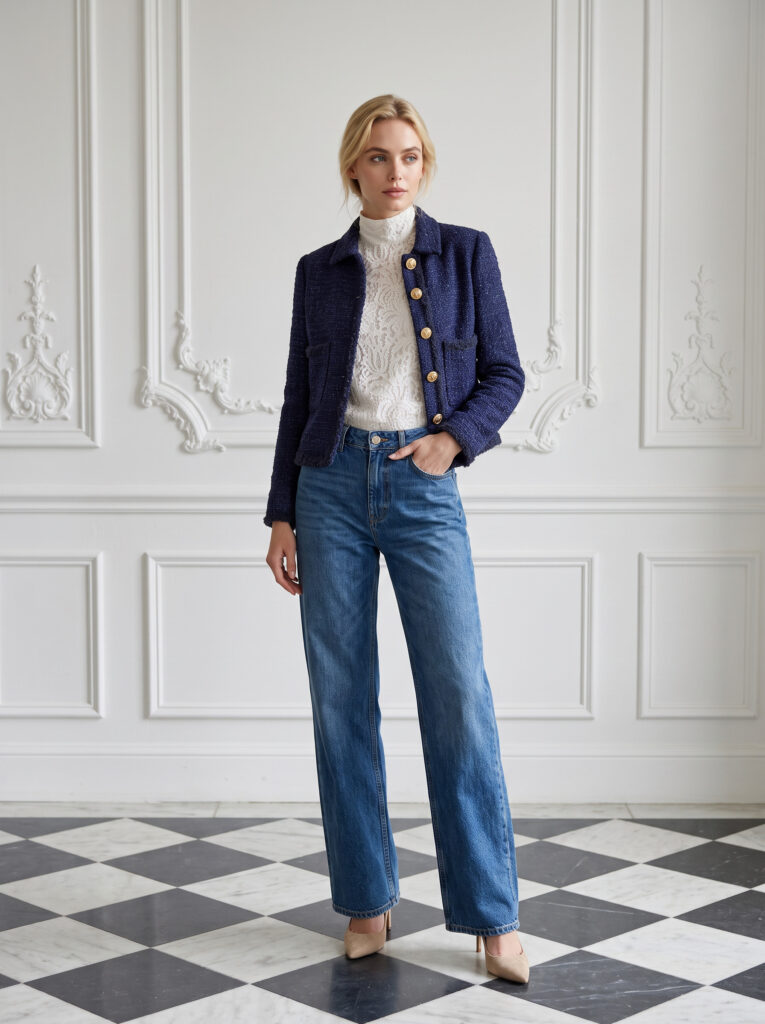 Madison tweed jacket Navy