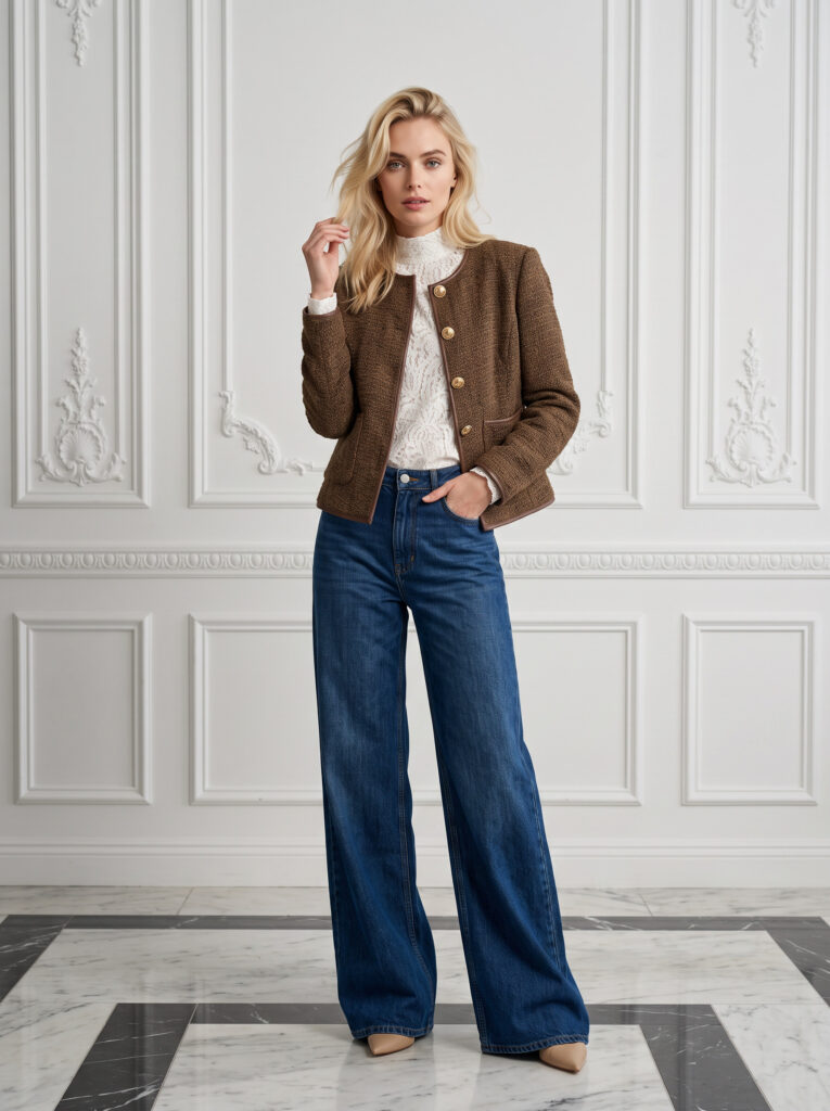 Alexa tweed jacket Brown