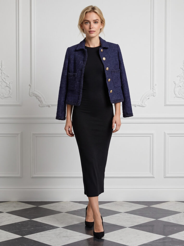 Madison tweed jacket Navy