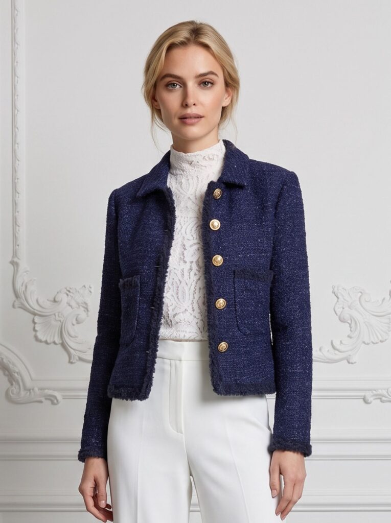 Madison tweed jacket Navy