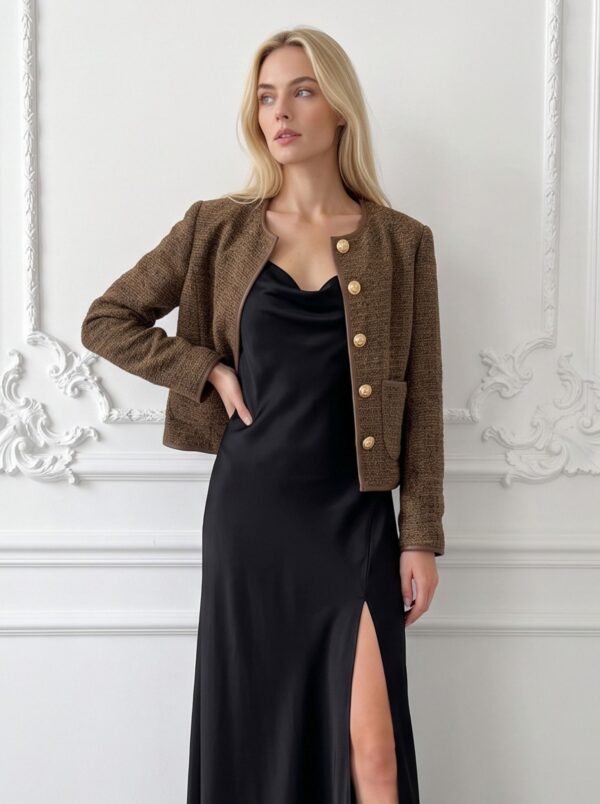 Alexa tweed jacket Brown