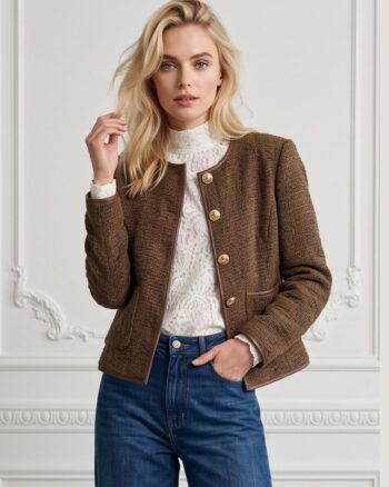 Alexa tweed jacket Brown